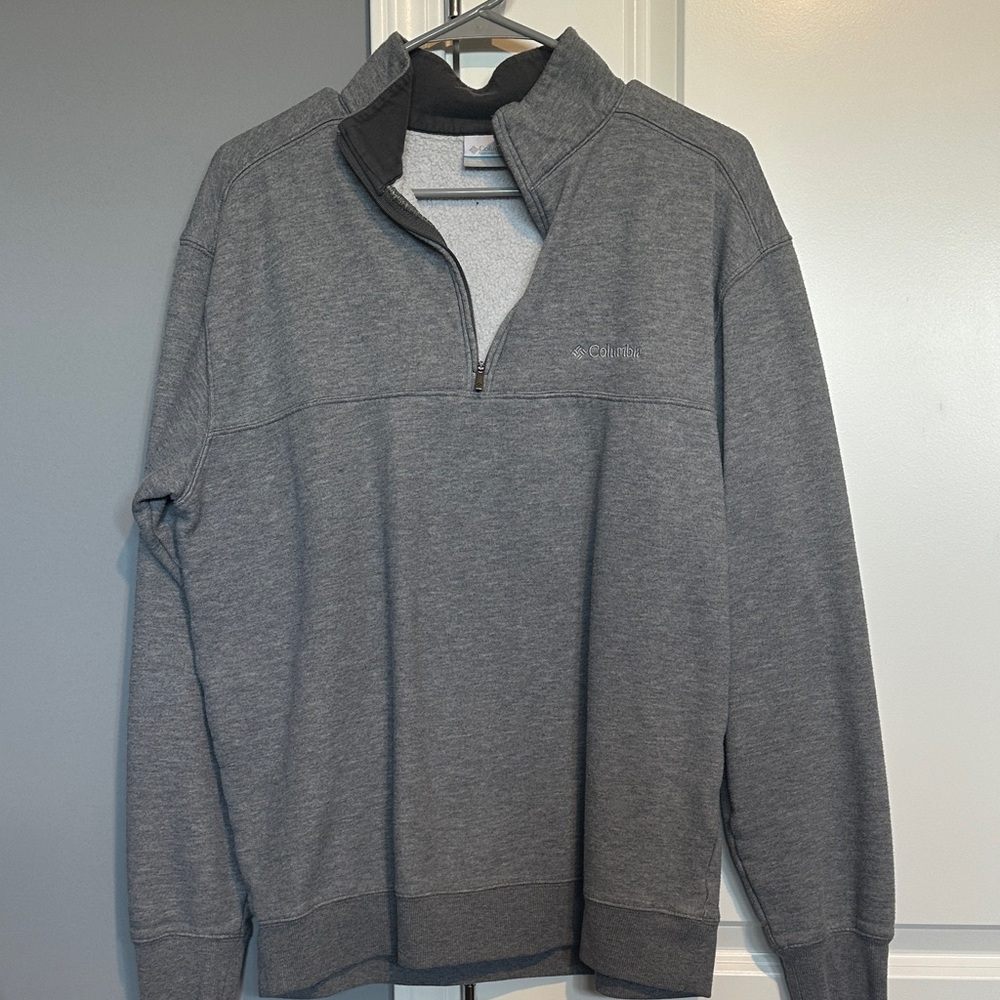 Columbia Men's Charcoal Zip-Up Sweater